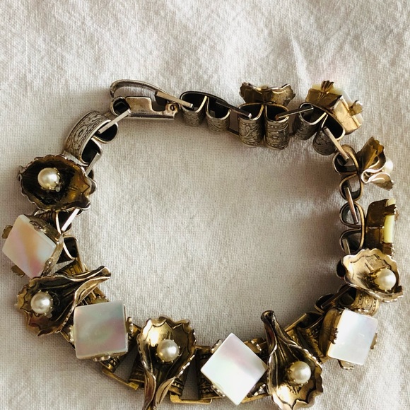 Mother of Pearl Vintage bracelet. - Picture 4 of 5